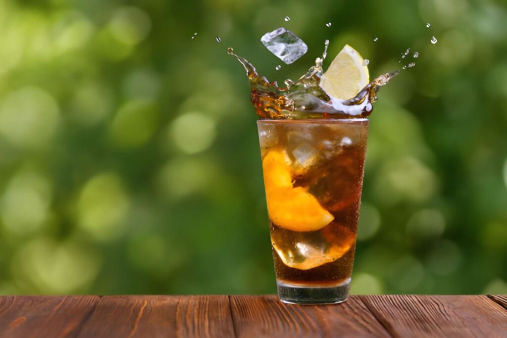 peach iced tea